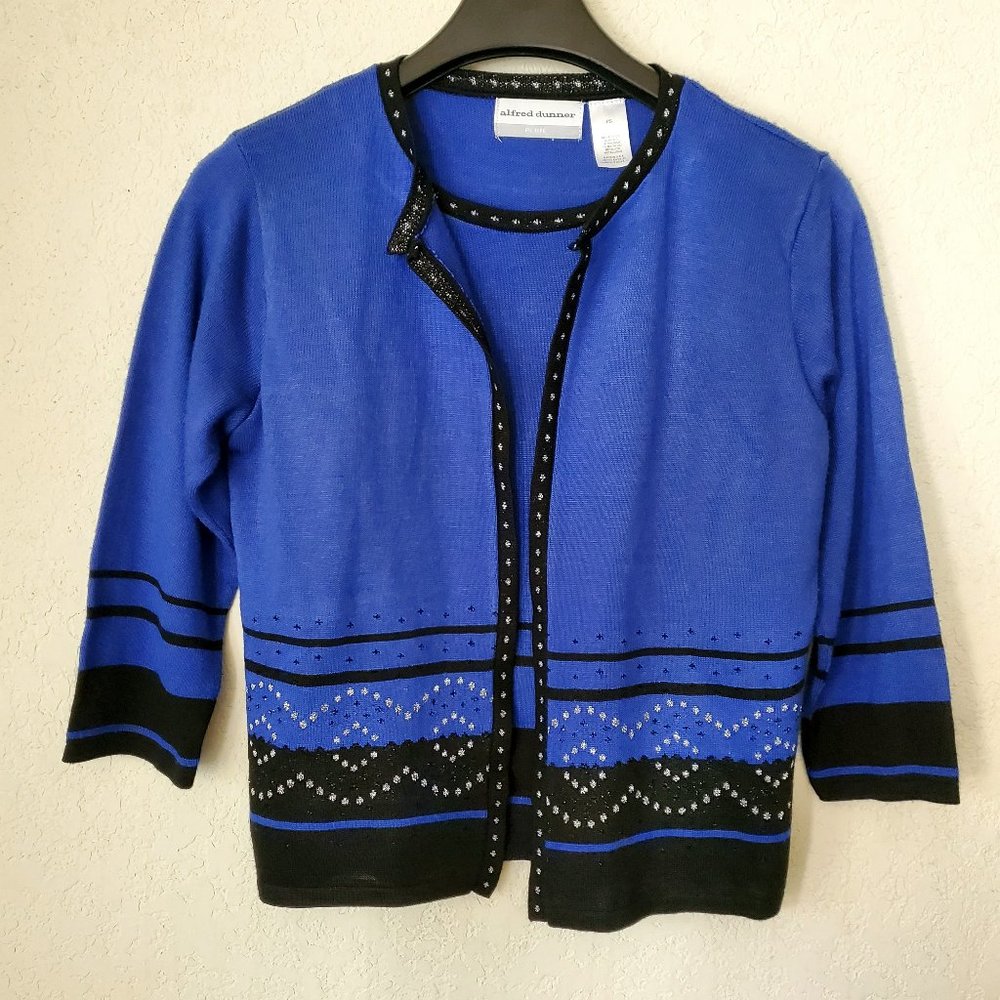 Alfred Dunner Petite Blue Sweater Sz. PS
